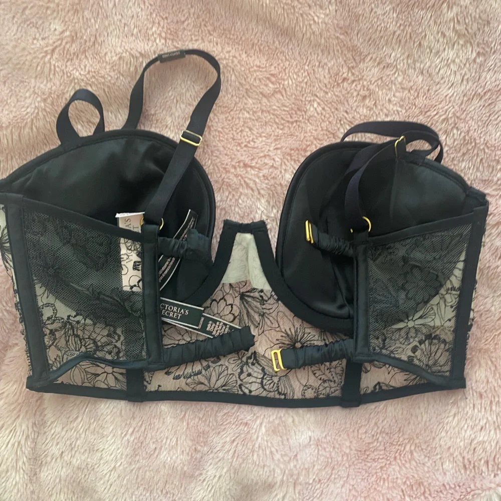 Victorias Secret Black Floral Bra - Picture 4 of 4
